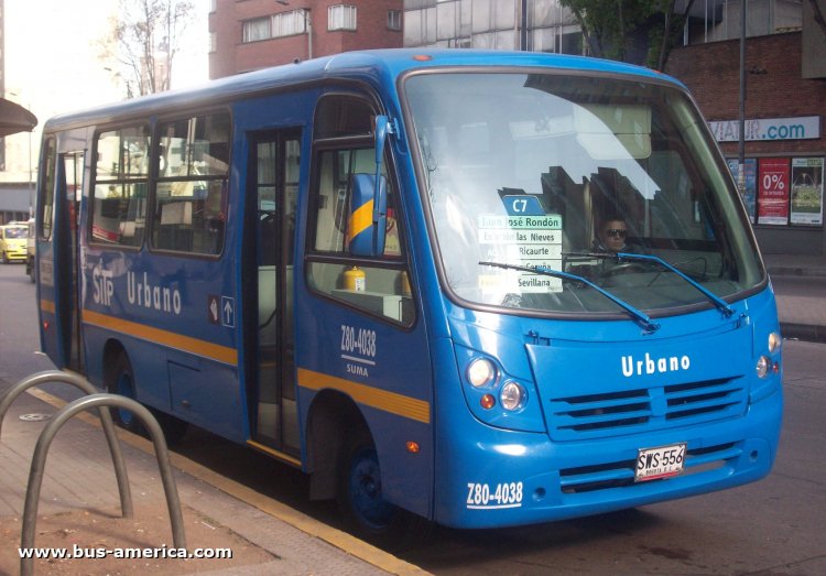 Busscar Fussion - SITP Urbano , Suma
SES-556

Ruta C7 (Bogotá), unidad Z80-4038
