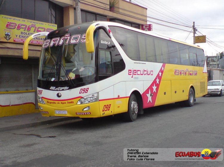 YUTONG ZK 6129 (en Ecuador) - Baños
YUTONG EN BAÑOS, IMAGEN DE LA WEB: ecuabus.110mb.com POR LIUS FLORES
