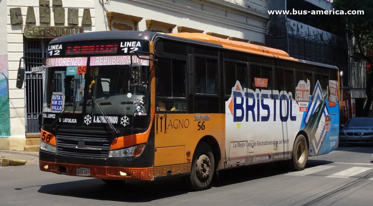 Zhong Tong Bus Sunny LCK6109DG (en Paraguay) - Magno
BTV 101

Línea 12 (Asunción), interno 56

