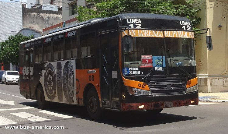 Zhong Tong Bus Sunny LCK6109DG (en Paraguay) - Magno
BOZ 301

Línea 12 (Asunción), interno 08
