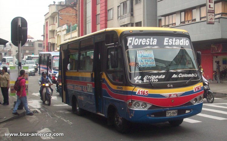 Hino - Occidente Fenix - Conducciones América
TPS-869

Ruta 241 (Medellín), unidad A165
