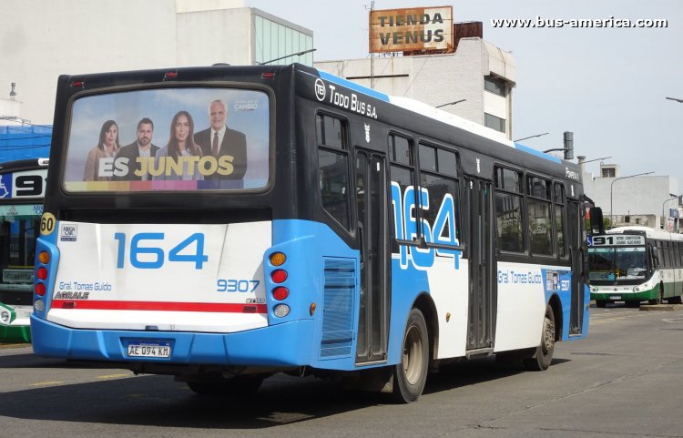 Agrale MT 15.0 LE - Todo Bus Pompeya III - Gral. Tomás Guido
AE 094 KM

Línea 164 (Buenos Aires), interno 9307
