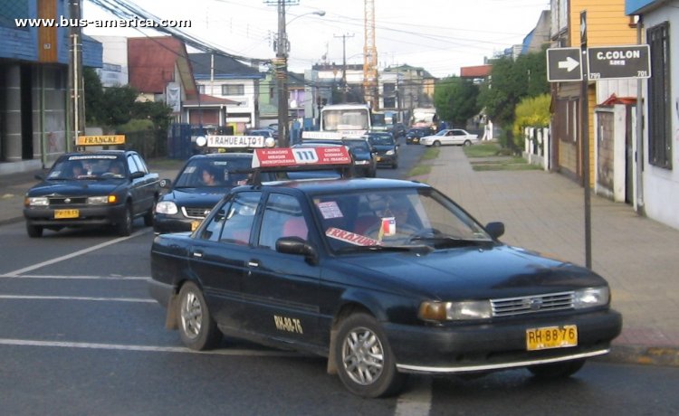 Nissan V 16 (en Chile) - Lomas de Bellavista
RH-88-76

Línea 111 (Osorno)
