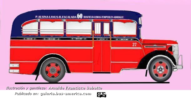 Chevrolet - El Trébol - Exp. Alsina
Línea 60 (Prov. Buenos Aires), interno 27 [1943 - 1947]

Ilustración y gentileza: Arnaldo Sabatto
