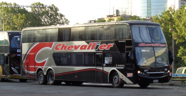 Mercedes-Benz O 500 RSD - Busscar Panorámico DD (en Argentina) - Chevallier
GLI 814

Nueva Chevallier, interno 2077
