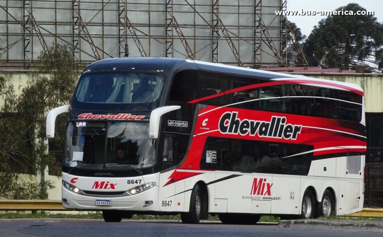 Scania K 400 B - Comil Campione DD (en Argentina) - Chevallier
AA 963 BA
[url=https://bus-america.com/galeria/displayimage.php?pid=58934]https://bus-america.com/galeria/displayimage.php?pid=58934[/url]
[url=https://bus-america.com/galeria/displayimage.php?pid=58936]https://bus-america.com/galeria/displayimage.php?pid=58936[/url]

Chevallier, interno 8647

