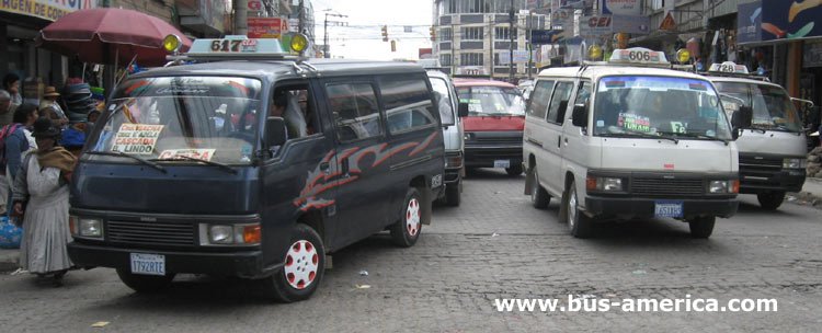 Nissan Caravan - lneas 606 y 617 de El Alto
