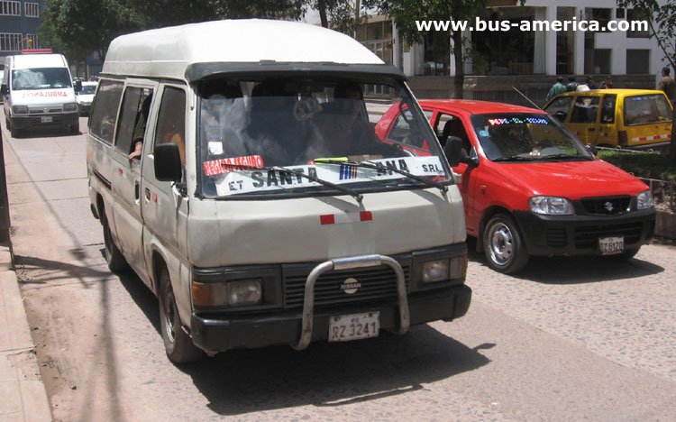Nissan Caravan Urban (en Perú) - Santa Ana
RZ3241
