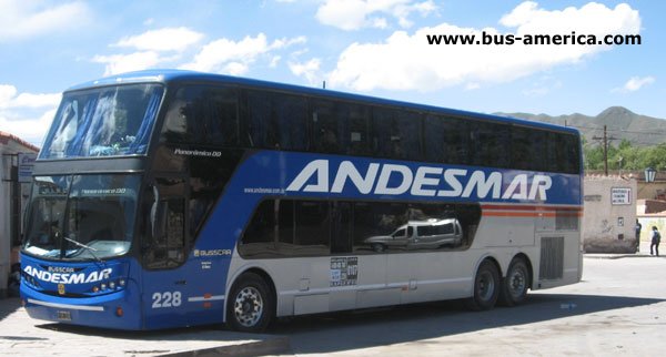 Volvo B12 B - Busscar Panoramico DD - Andesmar (en Argentina)
Andesmar, interno 228
