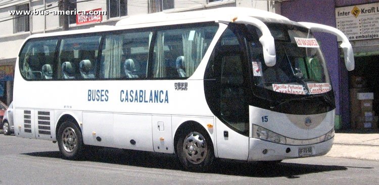Yutong ZK6831HE (en Chile) - Buses Casablanca
BFFX56
