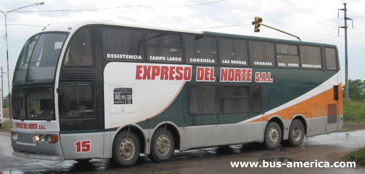 Mercedes-Benz O-400 RSD - D.I.C. Megadic x 2 - Expreso Del Norte
Expreso del Norte (Chaco), interno 15
Ex TATA Rápido
