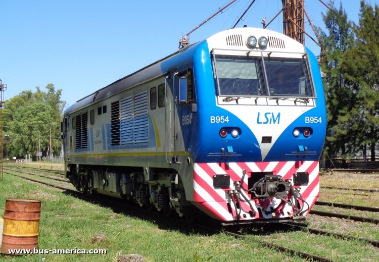 CSR SDD7 (en Argentina) - Nuevos Ferrocarriles Argentinos , LSM
Nuevos Ferrocarriles Argentinos, locomotora B954
