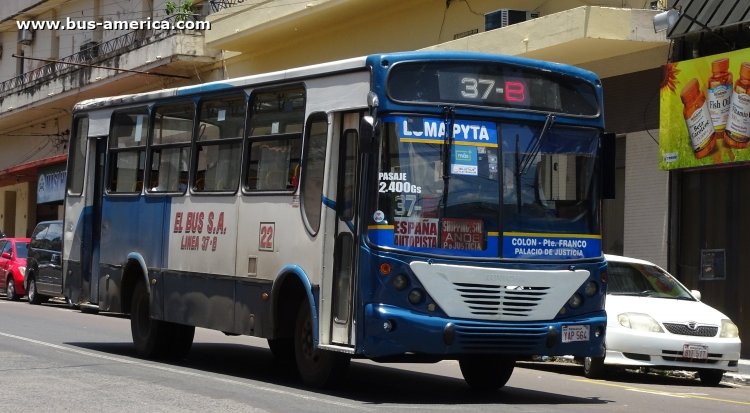 Foton BJ - Ruvicha II - El Bus
YAP 564

Línea 37B (Asunción), unidad 22
