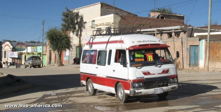 Nissan Caravan  (en Bolivia) - 14 de Agosto
517TDC - SBE027

Línea B (Villazón)
