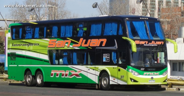 Scania K 400 B - Metalsur Starbus 3 - Attes. San Juan
AB 053 RQ

Attes. San Juan, interno 317
