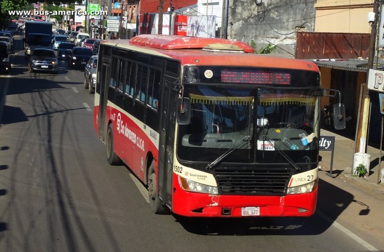 Zhong Tong Bus Sunny LCK6109DG (en Paraguay) - San Lorenzo
BUL 577

Línea 27 (Asunción), interno 1502
