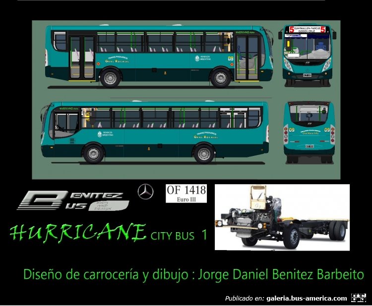 Benitez bus Hurricane 1
Carroceria ficticia diseñada por mi alla por 2007 para urbanos con motor delantero
Palabras clave: BenitezBus Mendoza Hurricane Grupo 5