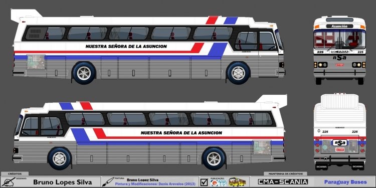 Scania BR 116 - Ciferal, Nuestra Señora de la Asuncion NSA
Diseño Bruno Lopez Silva
Pintura y Modificaciones: Denis Arevalos
Palabras clave: Scania