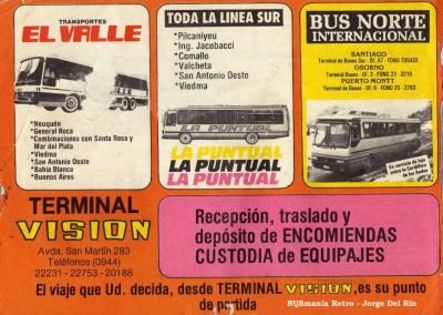 La Puntual
Publicidad extraída de Busmania
Colección: Jorge Fernando del Rio
