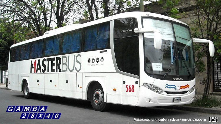 Mercedes-Benz O-500 - Comil (En Argentina) - Master Bus
OOD 271
Interno 568

Colección: Gamba 28x40
Palabras clave: Gamba / Larga