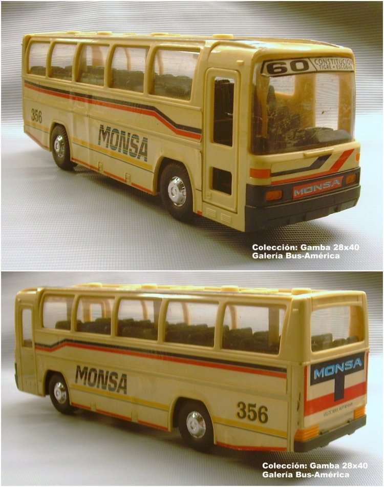 Mercedes-Benz O-303 - M.O.N.S.A. [Reproducción en miniatura]
Línea 60 - Interno 356

Colección: Gamba 28x40
Palabras clave: Gamba / Maqueta