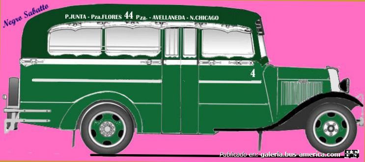  Linea 44 Ex. Linea 5 Ford 1934 Carrocería Puletti  Interno 4
