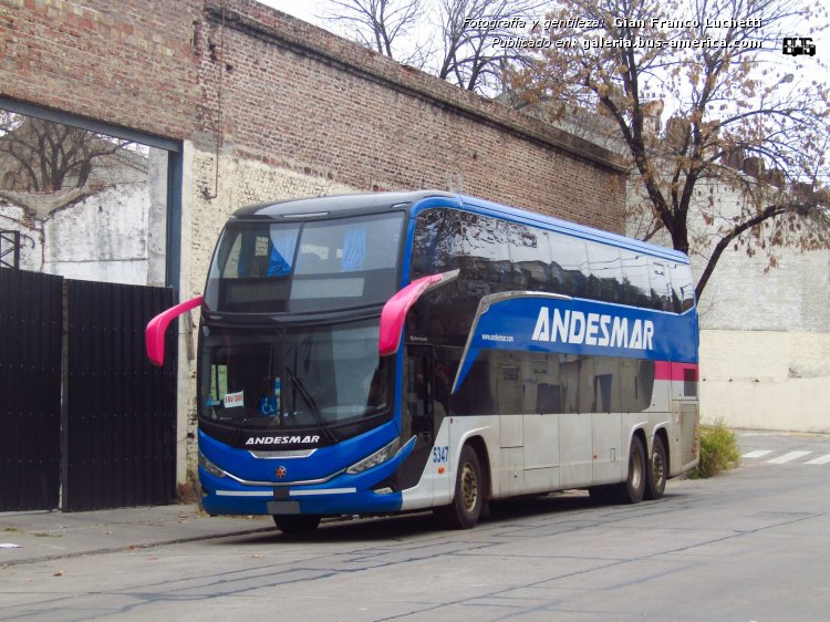 Scania K - Marcopolo G8 Paradiso 1800 DD (en Argentina) - Andesmar
[url=https://bus-america.com/galeria/displayimage.php?pid=57979]https://bus-america.com/galeria/displayimage.php?pid=57979[/url]

Andesmar, interno 5347

Fotografía y gentileza: Gian Franco Luchetti
