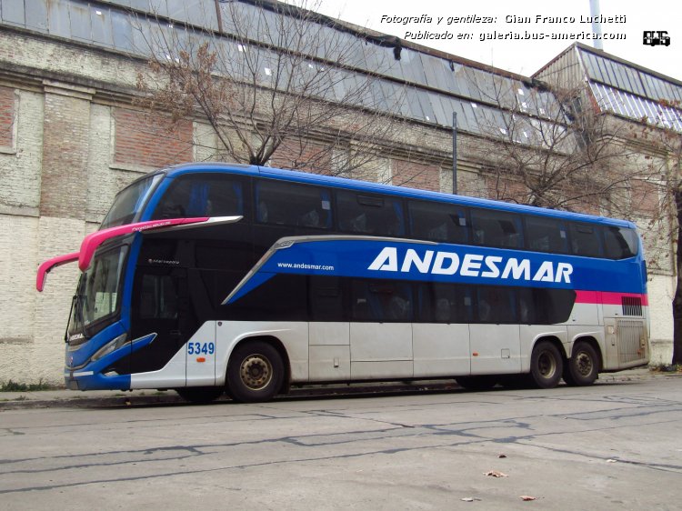 Scania K - Marcopolo G8 Paradiso 1800 DD (en Argentina) - Andesmar
[url=https://bus-america.com/galeria/displayimage.php?pid=57972]https://bus-america.com/galeria/displayimage.php?pid=57972[/url]
[url=https://bus-america.com/galeria/displayimage.php?pid=57974]https://bus-america.com/galeria/displayimage.php?pid=57974[/url]

Andesmar, interno 5349

Fotografía y gentileza: Gian Franco Luchetti
