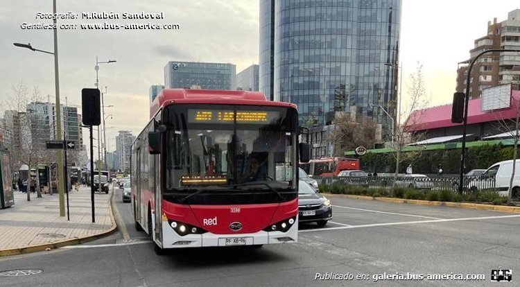 BYD K9FE (en Chile) - Red , Buses Metropolitana
PF-XB-96

Línea 407 (Santiago), unidad PFXB 96

Fotografía y gentileza: M. Rubén Sandoval
