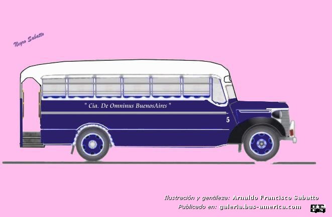 Chevrolet - Agosti - Cía. Omnibus Buenos Aires
Línea 7 (Pdo. Avellaneda), interno 5
