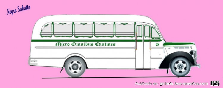 Ford V8 - Agosti - Micro Omnibus Quilmes
Línea 1 (Pdo. Quilmes), interno 28
