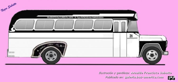 Ford B 600 - Belgrano - M.O.Línea 25
Línea 25 (Buenos Aires), interno 21
